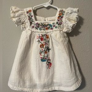 Embroidered baby girl Mexican dress
